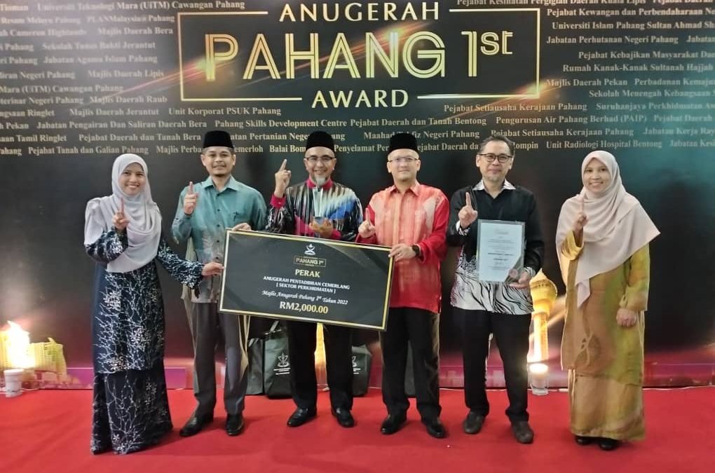 UnIPSAS Terima Perak Anugerah Pahang 1st